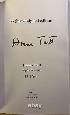 The Secret History Donna Tartt SIGNED & Numbered 229/500 30th Anniversary