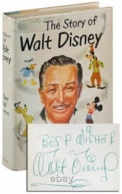 The Story Of Walt Disney-1957-1st/1st Ed-nf/vg Dustjacket-signed By Walt Disney