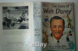 The Story Of Walt Disney Diane Disney Miller Signed By Walt 1957