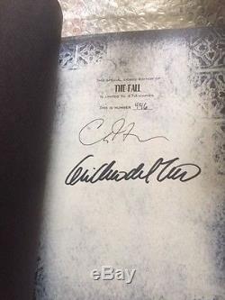 The Strain & Fall Matching Set Leather Bound Signed Numbered Hardcover Del Toro