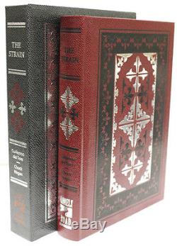 The Strain & Fall Matching Set Leather Bound Signed Numbered Hardcover Del Toro