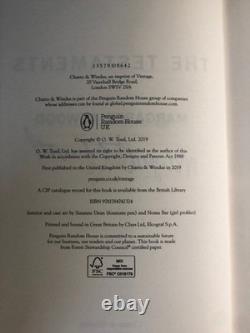 The Testaments SIGNED Margaret Atwood -1st ed / 1st imp V Good cond