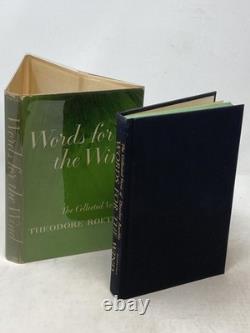 Theodore Roethke / WORDS FOR THE WIND SIGNED 1st Edition 1958 Theodore Roethke / WORDS FOR THE WIND SIGNED 1st Edition 1958