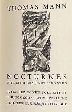 Thomas Mann / NOCTURNES Signed 1st Edition 1934