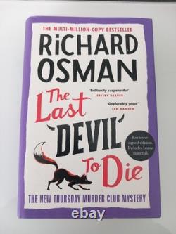 Thursday Murder Club 1st Edition Signed Hardcover Book Set Richard Osman VGC