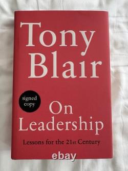 Tony Blair British Prime Minister On Leadership Signed 1st Edition Book