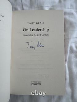 Tony Blair British Prime Minister On Leadership Signed 1st Edition Book