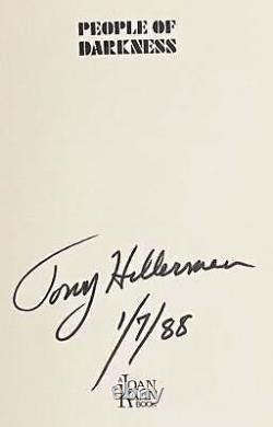 Tony Hillerman / PEOPLE OF DARKNESS Signed 1st Edition 1980