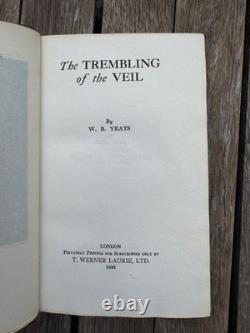Trembling of the Veil WB YEATS. Signed Ltd 1st Ed. Bound Sangorski & Sutcliffe