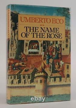 Umberto Eco, William Weaver / THE NAME OF THE ROSE SIGNED 1st Edition 1983