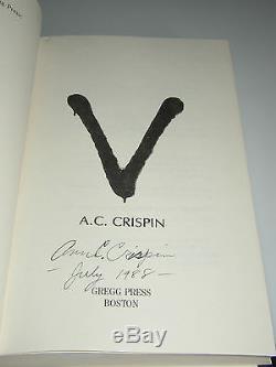 V Science Fiction Television Tv Series Signed First Edition (ann) A. C Crispin