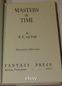 VTG'MASTERS OF TIME' 1950 BOOK! A E van VOGT SIGNED 1st EDITION! DUST JACKET