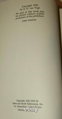 VTG'MASTERS OF TIME' 1950 BOOK! A E van VOGT SIGNED 1st EDITION! DUST JACKET