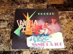 Vanilla Ice Rare Signed 12 Vinyl Record Hooked 1st Pressing 1990 Ice Ice Baby