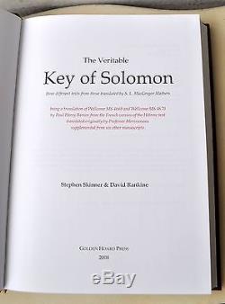 Veritable Key Of Solomon Authors Edition 1/25 Water-Buffalo Hide Signed Grimoire
