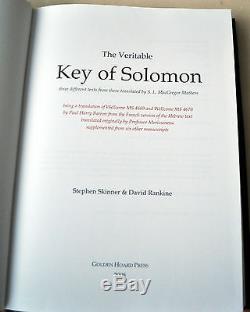Veritable Key Of Solomon Deluxe Occult Grimoire Signed Stephen Skinner OOP RARE