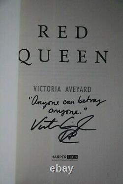 Victoria Aveyard Red Queen series full signed 1st edition, 1st print set