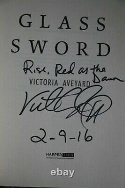 Victoria Aveyard Red Queen series full signed 1st edition, 1st print set