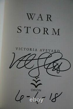 Victoria Aveyard Red Queen series full signed 1st edition, 1st print set