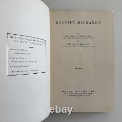 Vintage 1929 Physics Signed! 1st Edition-Quantum Mechanics by Condon & Morse