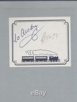 W. Awdry The Island of Sodor, Its People, History & Railways DOUBLE-SIGNED copy