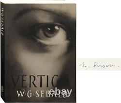 W G Sebald / Vertigo Signed 1st Edition 1999