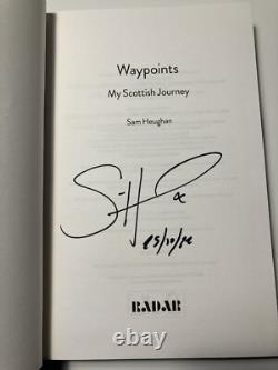 WAYPOINTS, Sam Heughan Signed & Dated UK 1st Edition, with bookmark, fine copy