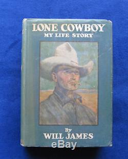 WILL JAMES Lone Cowboy and SIGNED LETTER TO BOOK CRITIC
