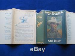 WILL JAMES Lone Cowboy and SIGNED LETTER TO BOOK CRITIC