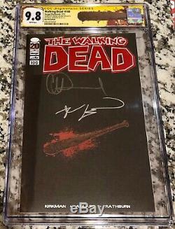 Walking Dead #100 Red Foil Edition SS CGC 9.8 Signed Kirkman & Adlard 1st NEGAN