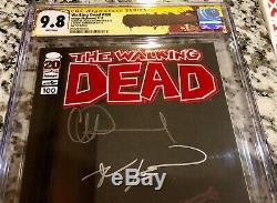 Walking Dead #100 Red Foil Edition SS CGC 9.8 Signed Kirkman & Adlard 1st NEGAN