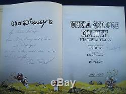 Walt Disney CARL BARKS Uncle Scrooge McDuck SIGNED by ALAN YOUNG & Russi Taylor