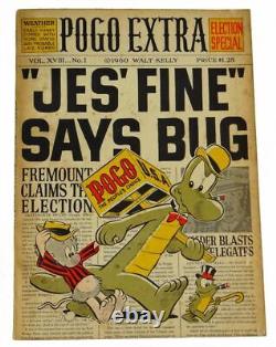 Walt Kelly / Pogo Extra Election Special Signed 1st Edition 1960