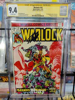 Warlock #10 (1975) Cgc Ss Grade 9.4 Signed By Stan Lee 1st In-betweener