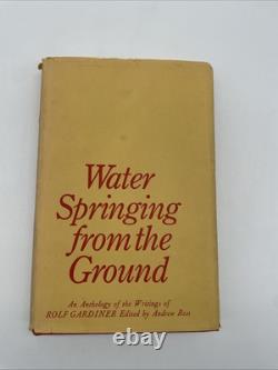 Water Springing From The Ground Andrew Best Hardback 1st Edition Signed