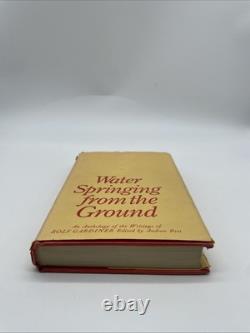 Water Springing From The Ground Andrew Best Hardback 1st Edition Signed