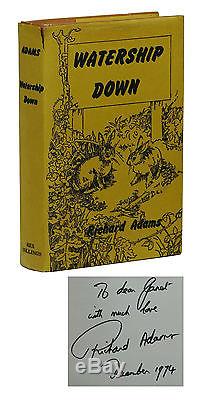 Watership Down SIGNED by RICHARD ADAMS First Edition 1st UK Printing 1972