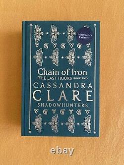 Waterstones Exclusive Chain of Iron Gold Foiled Stamp SIGNED Cassandra Clare