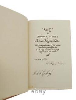 We SIGNED by CHARLES LINDBERGH & G. P. PUTNAM Authors Autograph Edition 1927