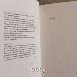 Wendell Berry / Collected Poems 1957-1982 Signed 1st Edition 1985