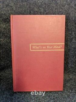 What's On Your Mind Telepathy by Dunninger 1st Edition 1944 SIGNED Rare Odd