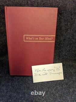 What's On Your Mind Telepathy by Dunninger 1st Edition 1944 SIGNED Rare Odd