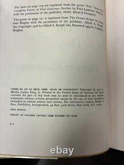 Where Do We Go from Here 1st Ed. Martin Luther King Jr 1967 SIGNED Rare Read