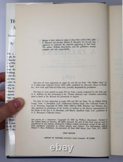 William Manchester / THE DEATH OF A PRESIDENT Inscribed Signed 1st Edition 1967 William Manchester / THE DEATH OF A PRESIDENT Inscribed Signed 1st Edition 1967