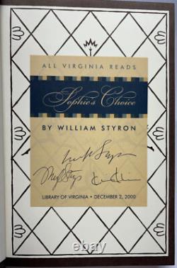 William STYRON / Sophie's Choice Signed 1st Edition 1999