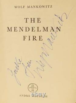 Wolf MANKOWITZ / The Mendelman Fire Signed 1st Edition