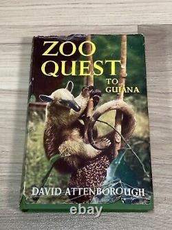 Zoo Quest To Guiana 1956 1st Edition 2nd Impression Signed By David Attenborough